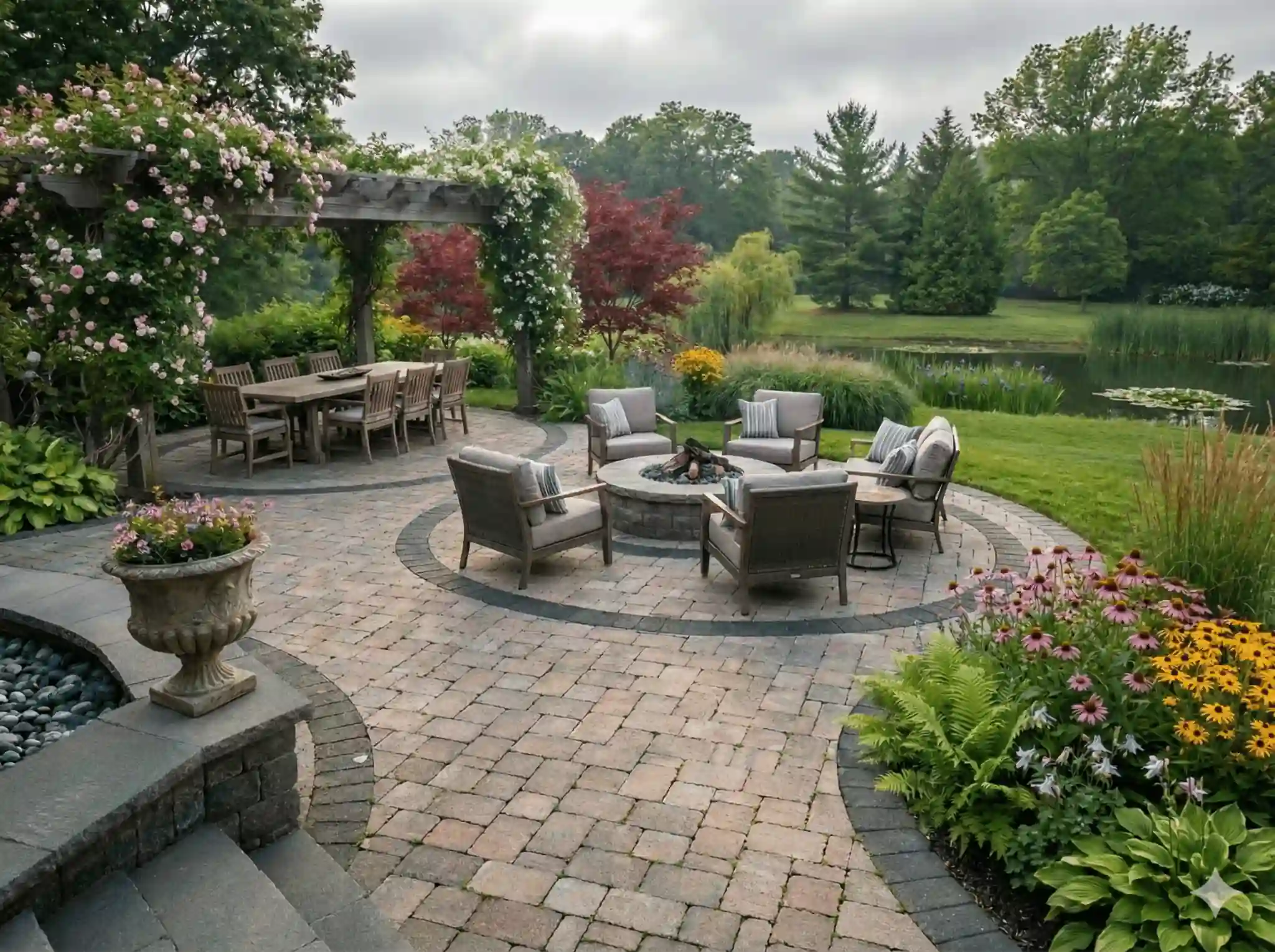 Interlock patio South Frontenac Ontario